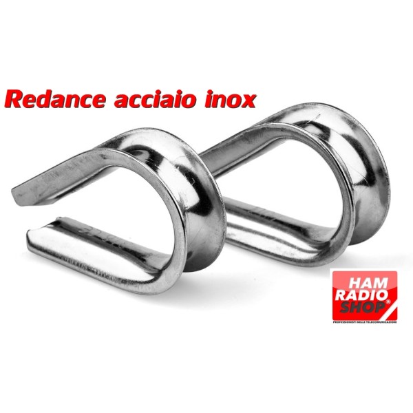 N. 10 Redance in Acciaio Inox 4 mm per fili da 2 a 4 mm