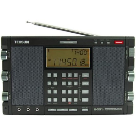 TECSUN H-501X Receiver 0.1-30MHz ALL MODE SSB /FM/AM DSP Stereo player