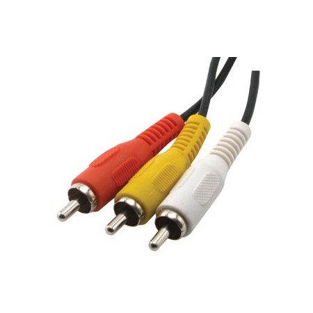 Audio cable 3 RCA M/M plugs Audio cable 3 RCA M/M plugs - 3 m