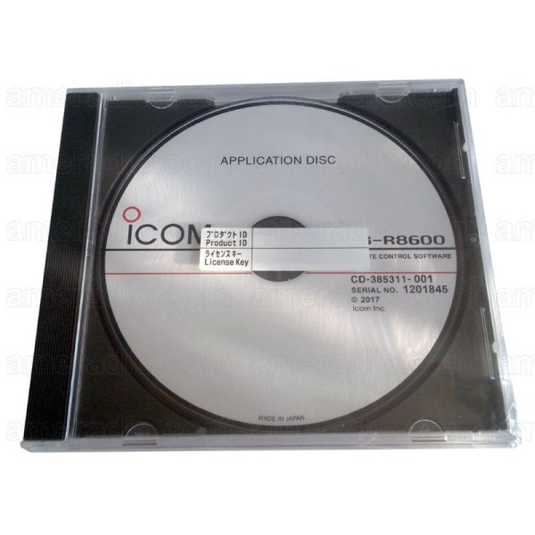 Software per il controllo remoto per IC-R8600 su CD
