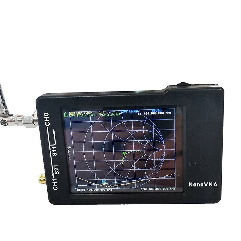 NanoVNA-H 10KHz-1.5GHz Vector Network Antenna Analyzer VNA HF VHF UHF w/  Shell