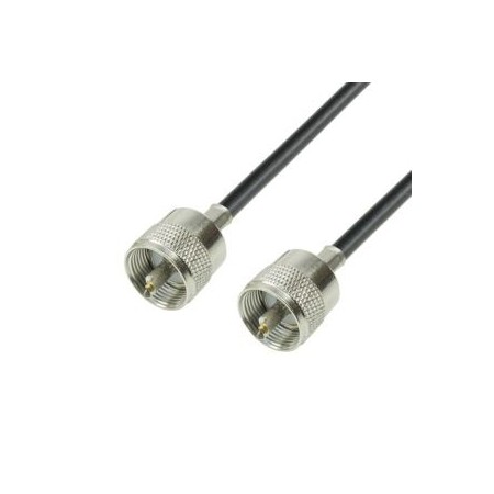 Cable headed with 2 PL-259, 45 cm. RG-58