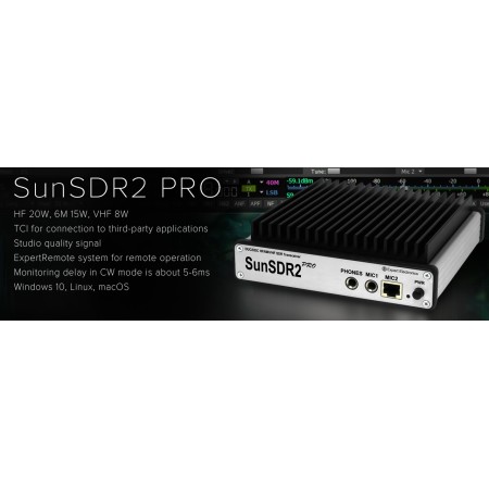 SunSDR2 PRO - SDR HF Transceiver 20W, 50MHz 15W, 144MHz 8W