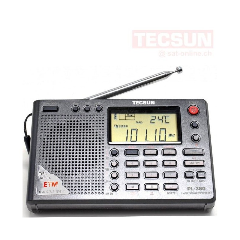 TECSUN PL-330 FV3306 Mini Ricevitore portatile SSB /FM/AM DSP ETM ATS MW SW  World Band Radio Stereo