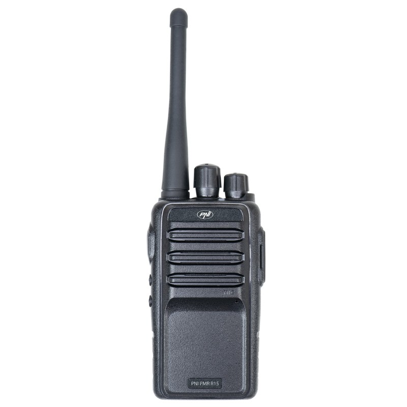 PNI PMR R15 Stazione radio portatile professionale da 0,5 W, ASQ, TOT,  monitor, programmabile, batteria da 1200 mAh