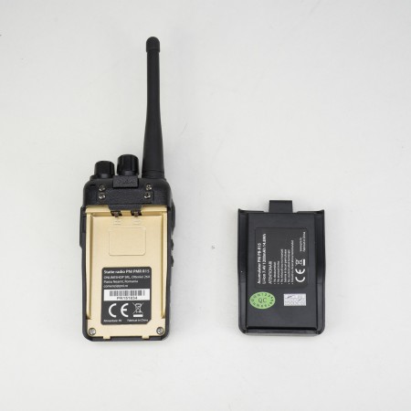 PNI PMR R15 Stazione radio portatile professionale da 0,5 W, ASQ, TOT, monitor, programmabile, batteria da 1200 mAh