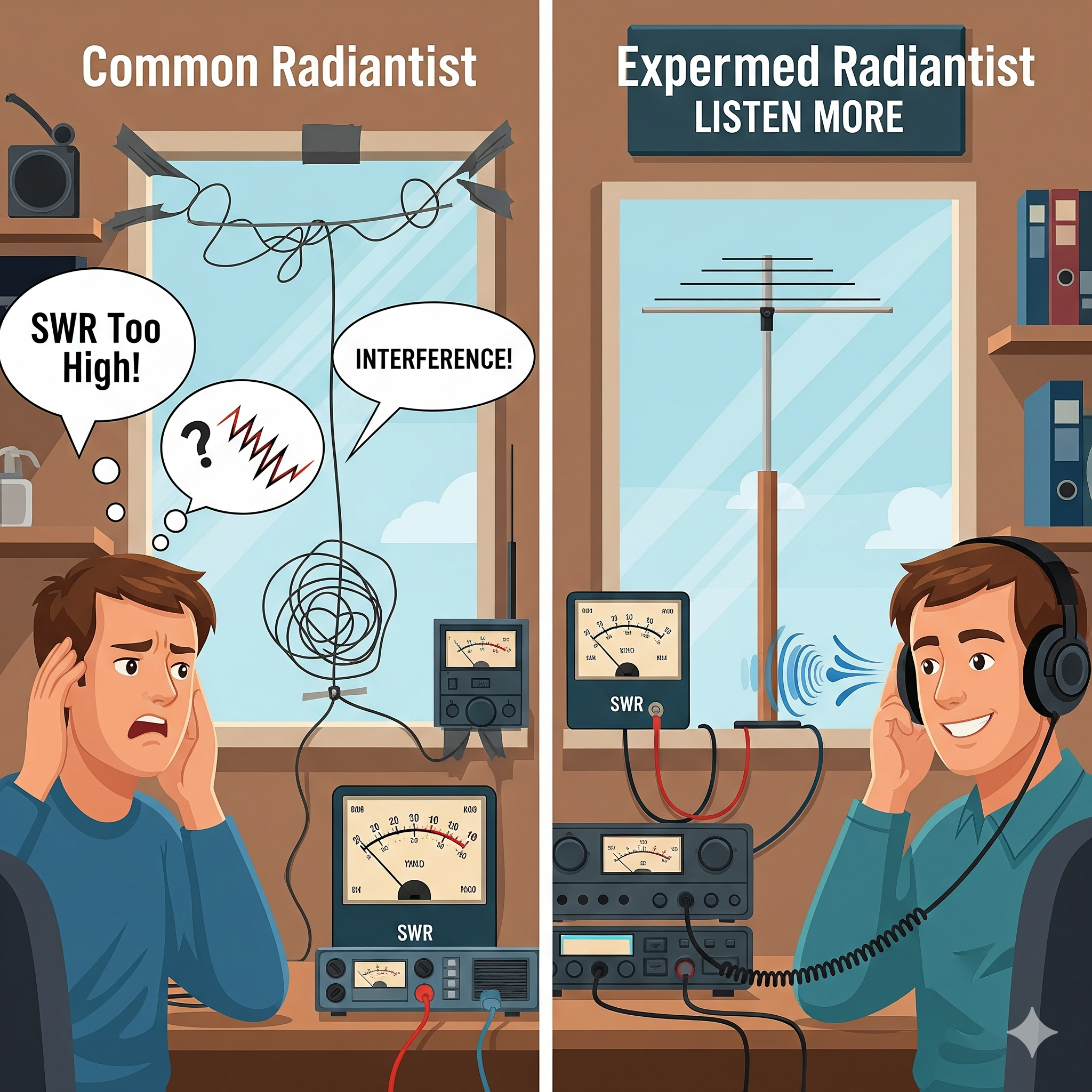 Imperdibili Consigli per Evitare gli Errori Classici dei radioamatori ai primi passi.