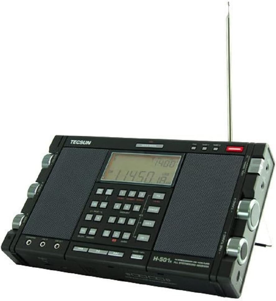 TECSUN H-501X Ricevitore 0,1-30MHz ALL MODE SSB /FM/AM DSP Stereo player
