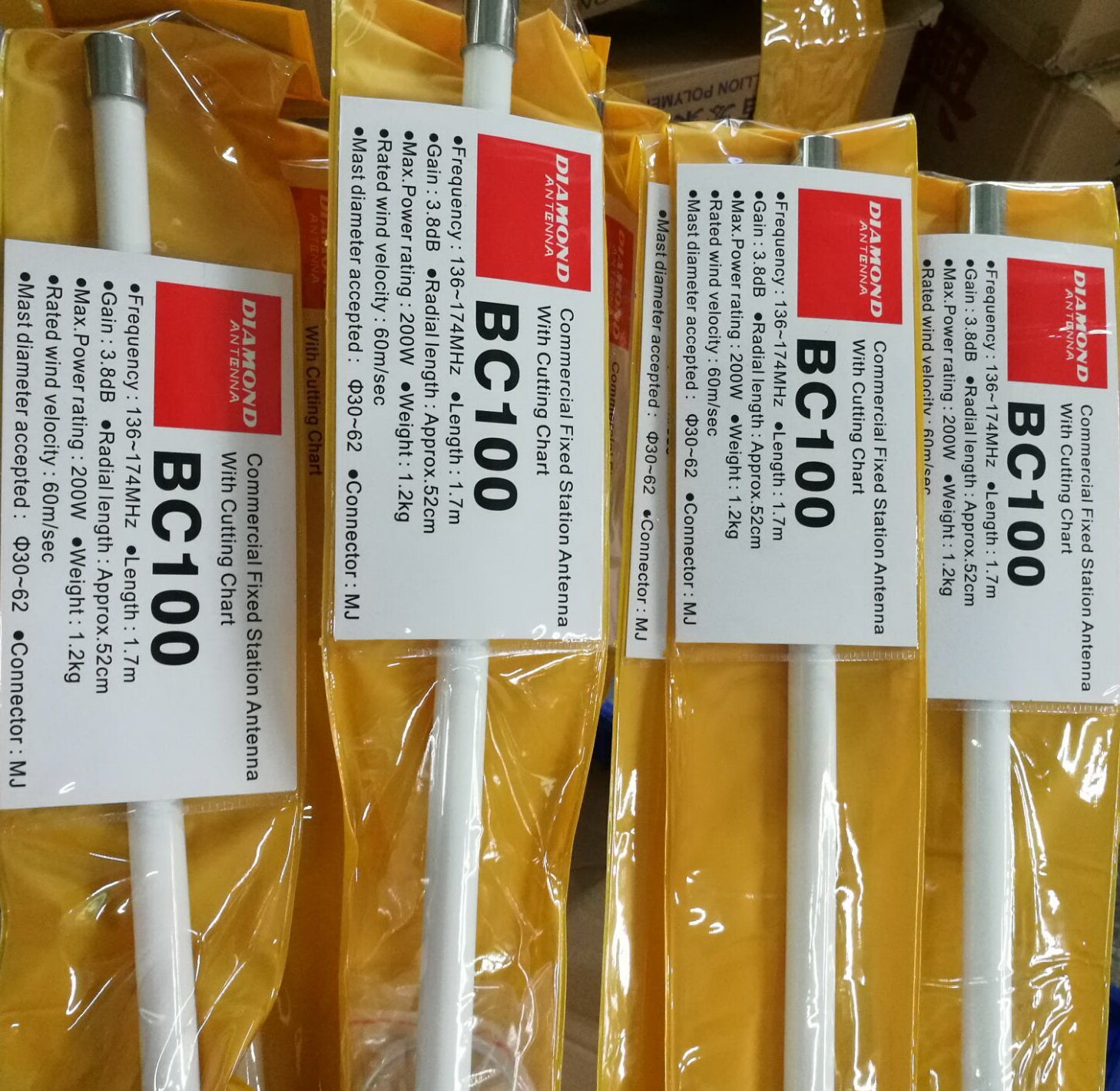 Diamond BC-100 - Antenna verticale VHF 136/174 MHz