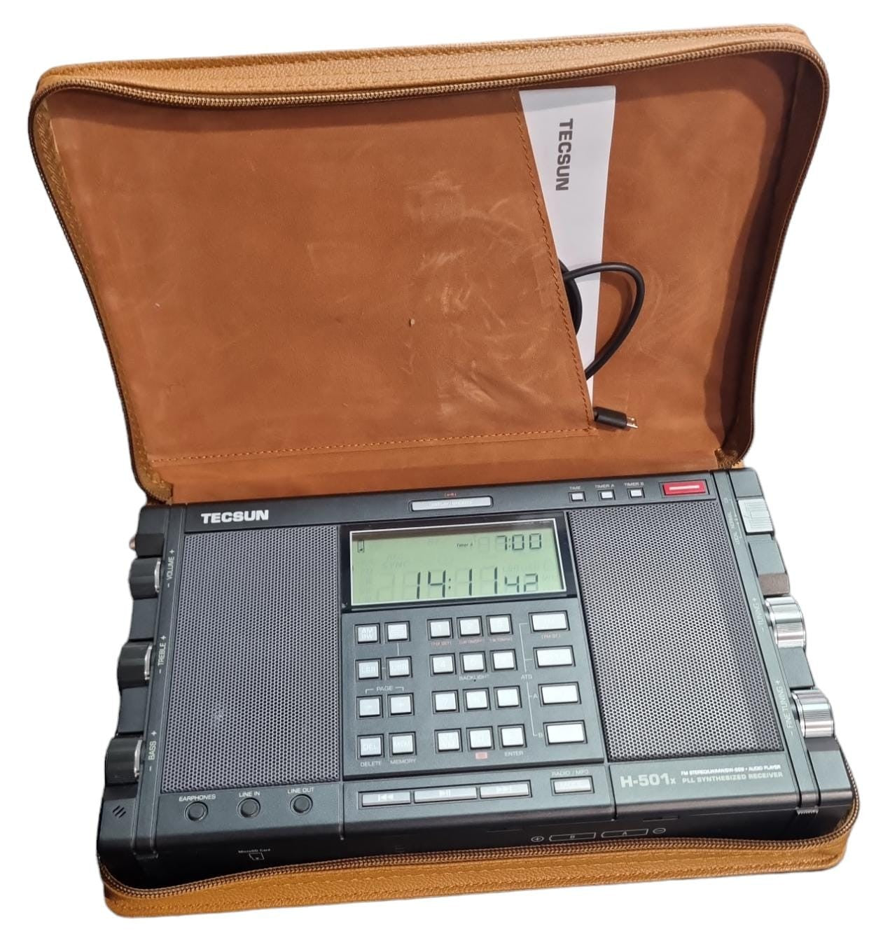 TECSUN H-501X Ricevitore 0,1-30MHz ALL MODE SSB /FM/AM DSP Stereo player