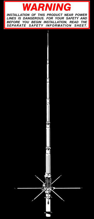 Sirio 827 Antenna verticale da base 5/8 CB 27 MHz alto guadagno