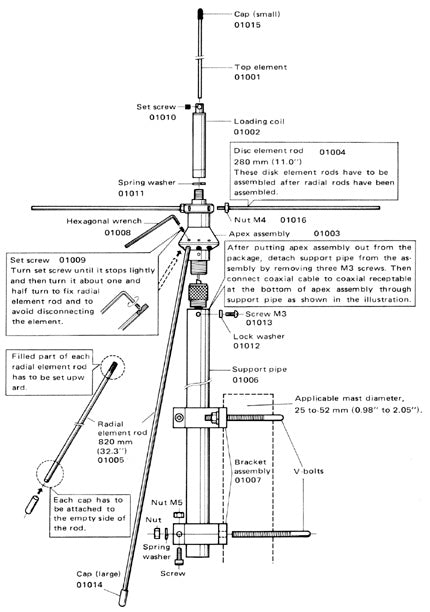 Diamond D-130 ANTENNA DISCONE per ricezione 25-1300 MHz - 50/144/430/1200 MHZ TX