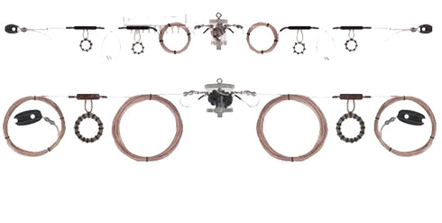 Kelemen DP-16080-H 2KW dipolo bande 160 e 80 M. lunghezza 66 metri