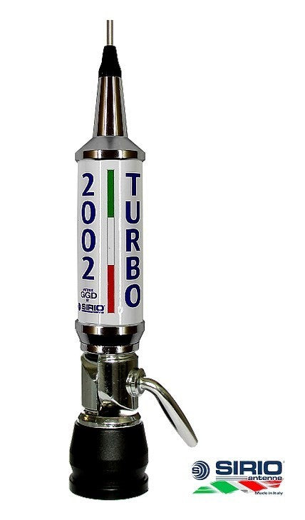 Sirio Turbo 2002 WHITE, Antenna C.B. 27 MHz completa di cavo coassiale
