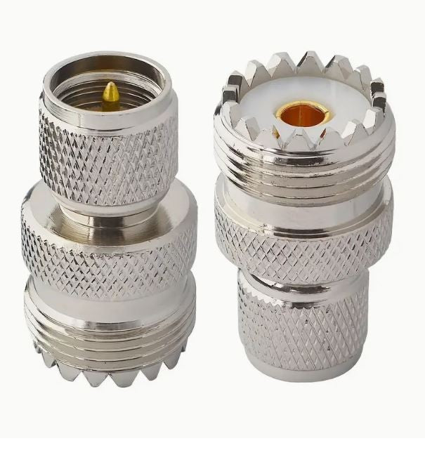 Adattatore da mini UHF maschio a SO239 UHF femmina