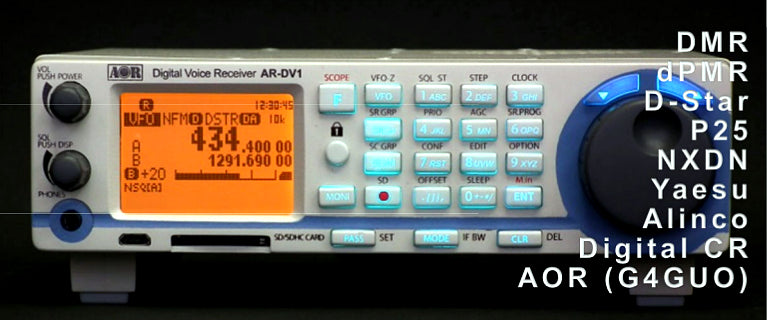 AOR AR-DV1 Ricevitore scanner per segnali vocali digitali e analogici 100KHz~1300MHz