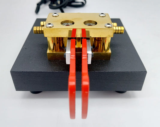 KA8KF Iambic dual paddle - tasto telegrafico magnetico professionale