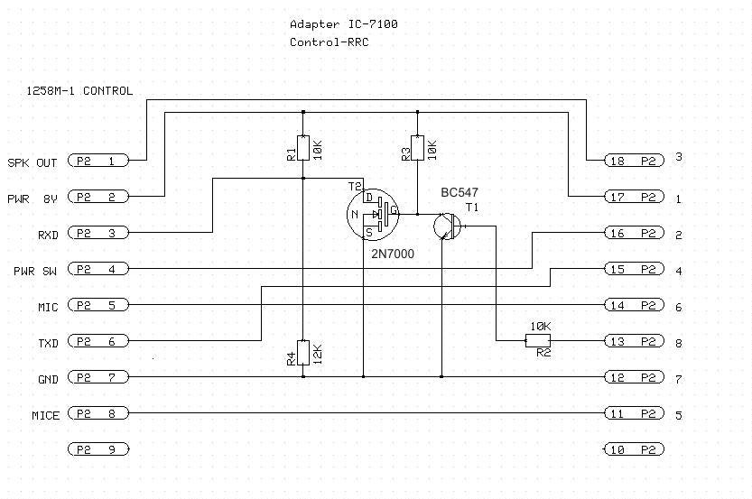 Remoterig - 1258M Adapter for IC-7100