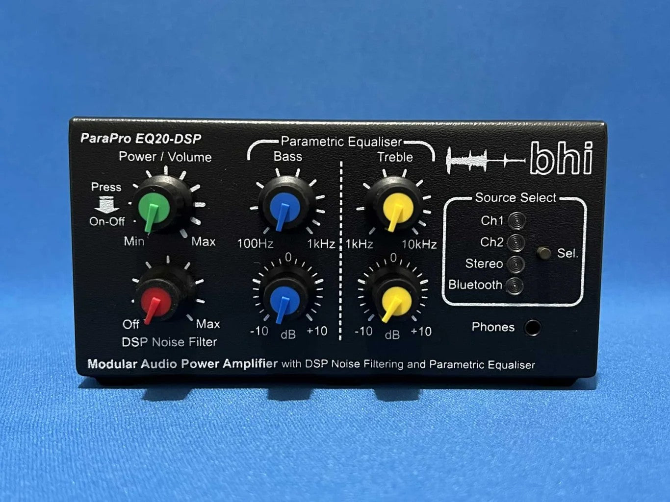 bhi ParaPro EQ20B-DSP Unità di cancellazione del rumore, 20W,  equalizzazione parametrica e Bluetooth
