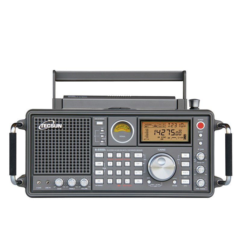 TECSUN S-2200 X Ricevitore Base / Portatile 1,6-30 MHz SSB Doppia conversione PLL FM/MW/SW/LW Banda aerea