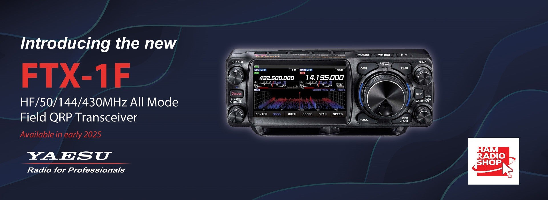 Yaesu  FTX-1F Ricetrasmettitore All Mode QRP HF/50/144/430MHz 10W