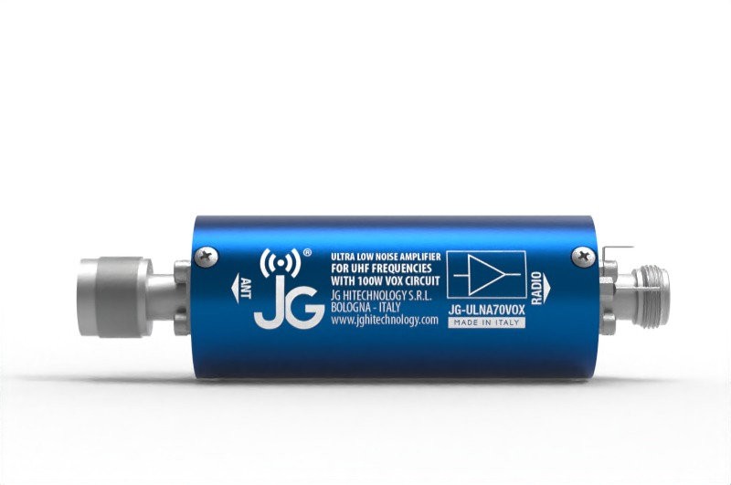 JG ULNA70VOX Preamplificatore coassiale 430 MHz UHF - VOX 100W a bassissima NF