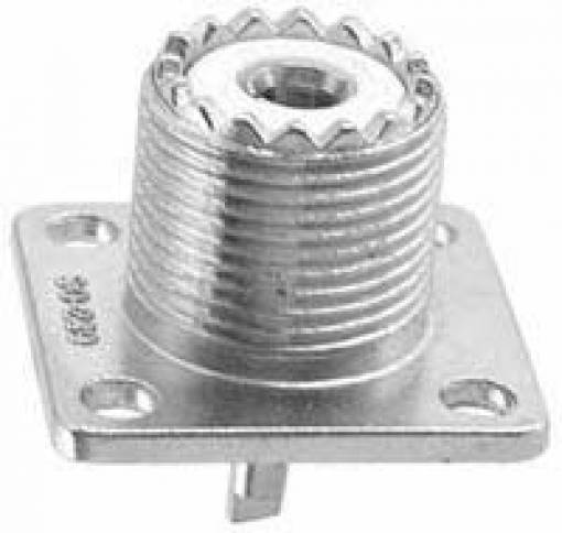 Connettore UHF femmina da pannello isolamento in teflon