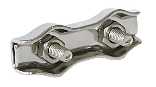 Morsetto Duplex in acciaio inox diametro 3 mm ideali x tiranti e antenne filari