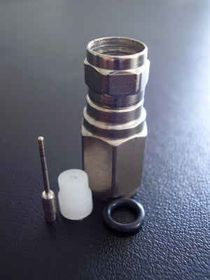 Connettore Femmina Coassiale RF Tipo F TV Femmina Per Cavo Connettori A Compressione RG6 Connettore F Maschio Spina Tipo F Destra RG11 - Foto 2