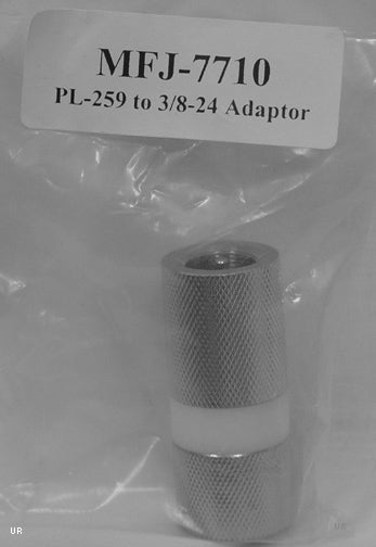 MFJ-7710 Adattatore da PL maschio a 3/8-24 femmina