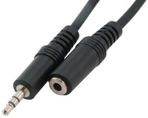 Cavo Audio stereo spina 3.5mm M/F Cavo Audio stereo spina 3.5mm M/F - 1.5 mt