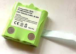 Pacco batteria ricaricabile ricambio per Motorola serie TLKR e Midland serie GX, Ni-Mh 4.8V / 700mAh 3.4 Wh