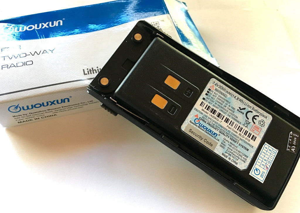 Wouxun BLO-010 Pacco batteria Lithium-ion 7.4V / 2000 mAhÂ x Wouxun KG-UV9D
