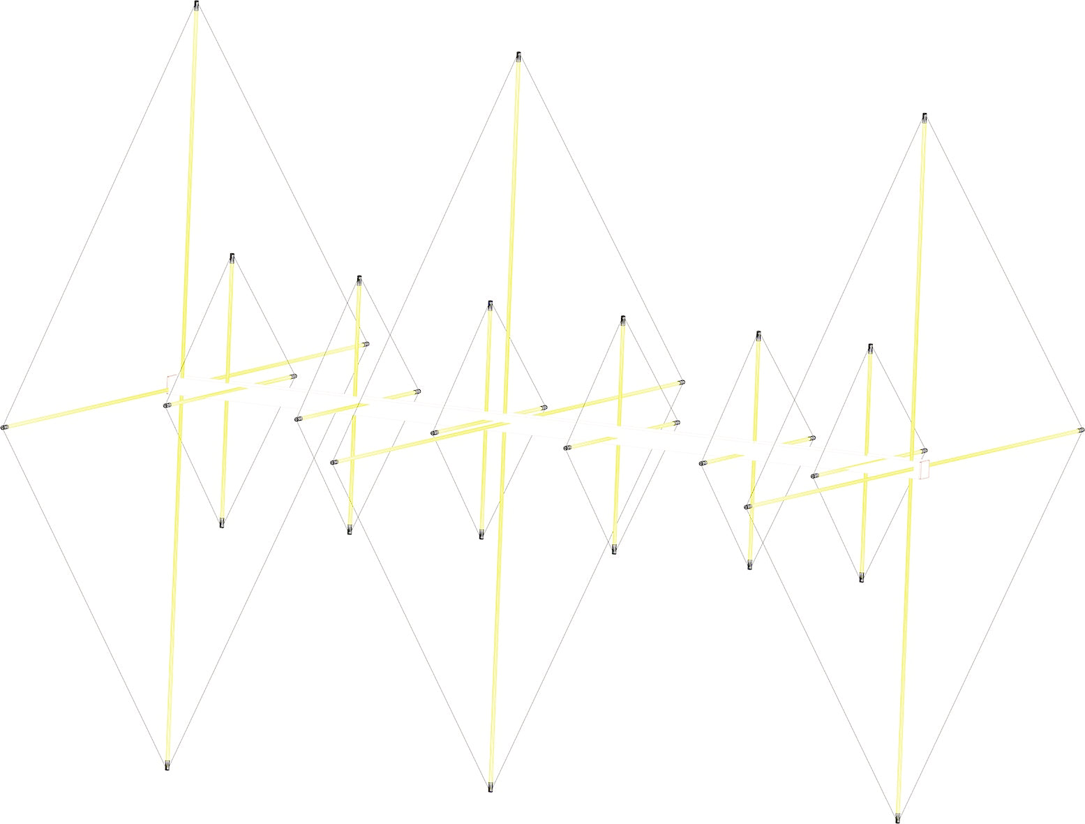 Status QUAD: 3/6 StQ 50/144, cubica  3 elementi 50 Mhz e 6 elmenti 144 Mhz