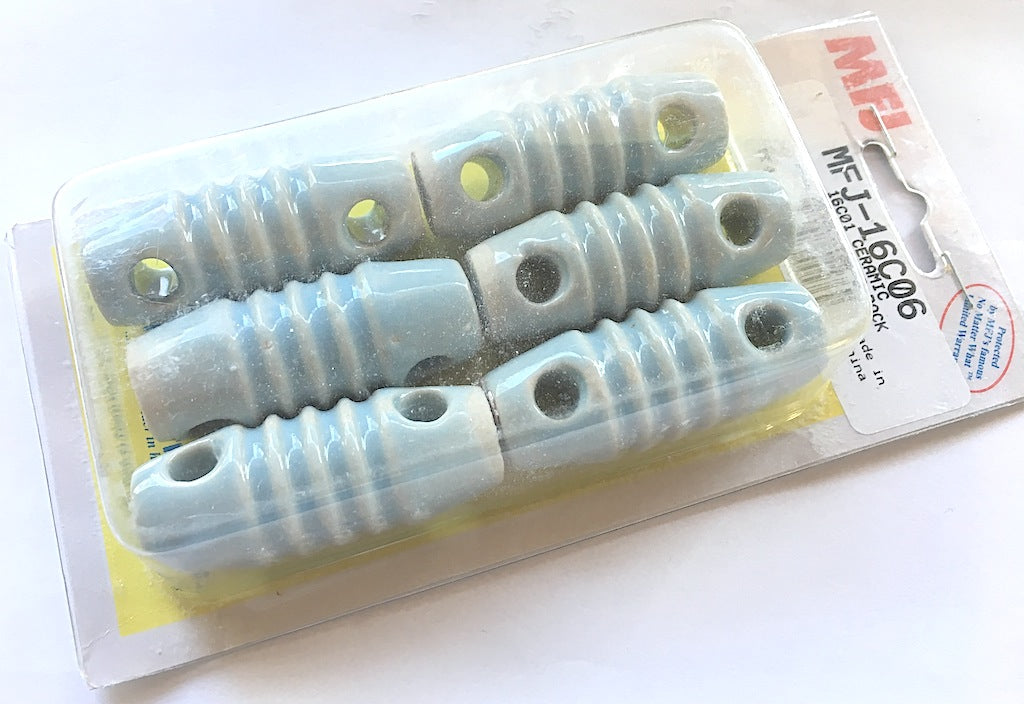 MFJ-16C06 pacco da 6 Isolatori in ceramica
