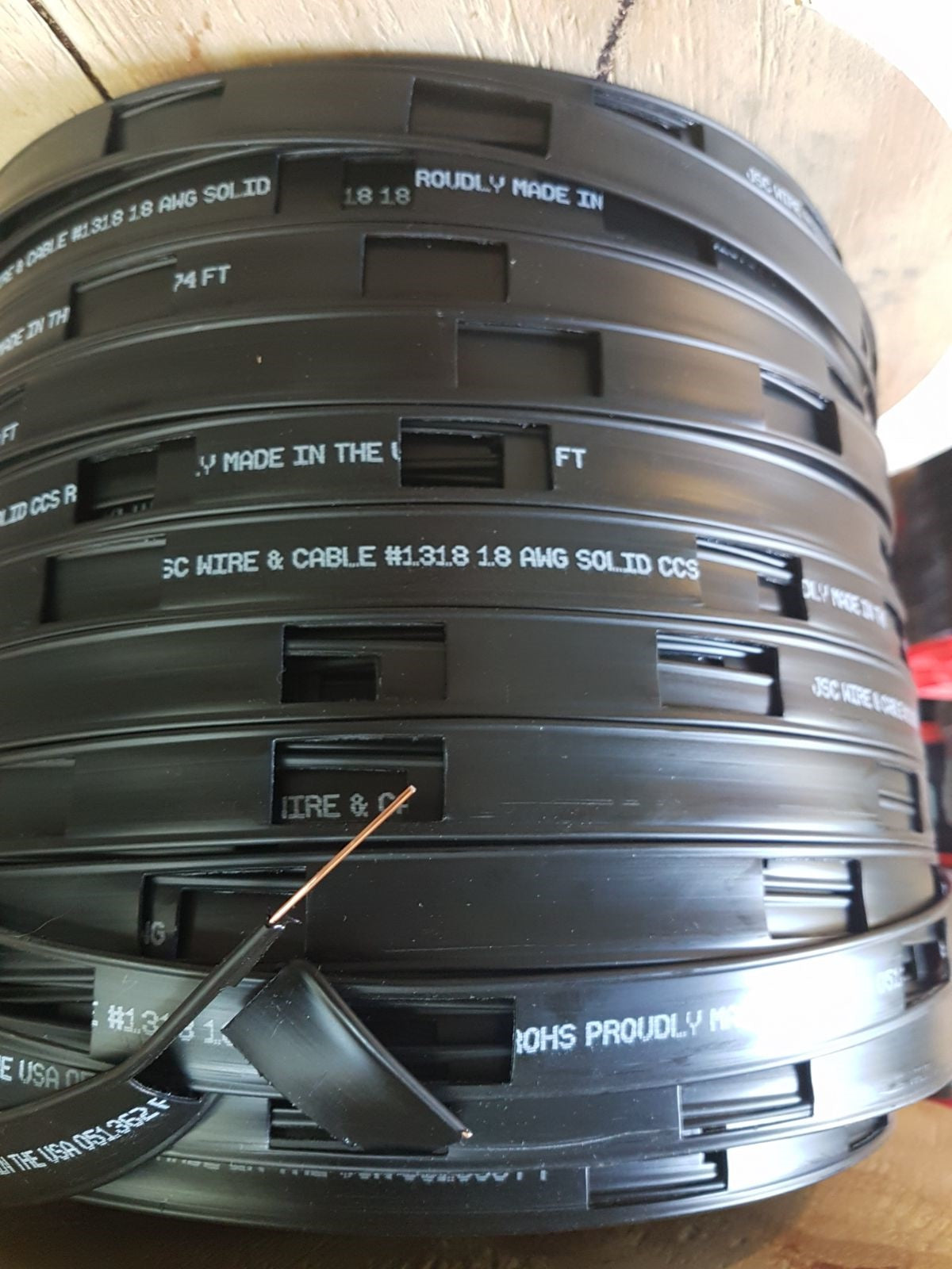 Piattina Bifilare 450 ohm con conduttore unico in acciao ramato