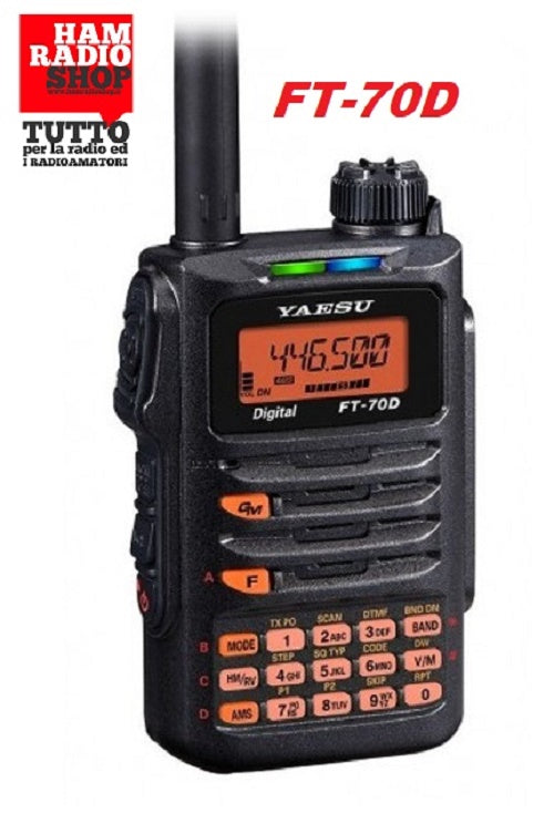 Yaesu FT-70DE C4FM FDMA WIRES-X / FM 144/430 MHz 5W Ricetrasmettitore portatile