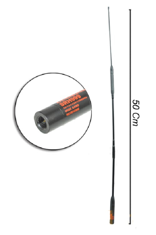 Diamond SRH-999 - Antenna Quadribanda per portatili  50 144 430 1200 MHz