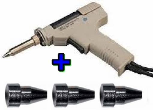 Pistola dissaldatore ricambio stazioni saldanti Lafayette SSD-15,SSD-17,  SSD-87 + 3 ugelli ricambio