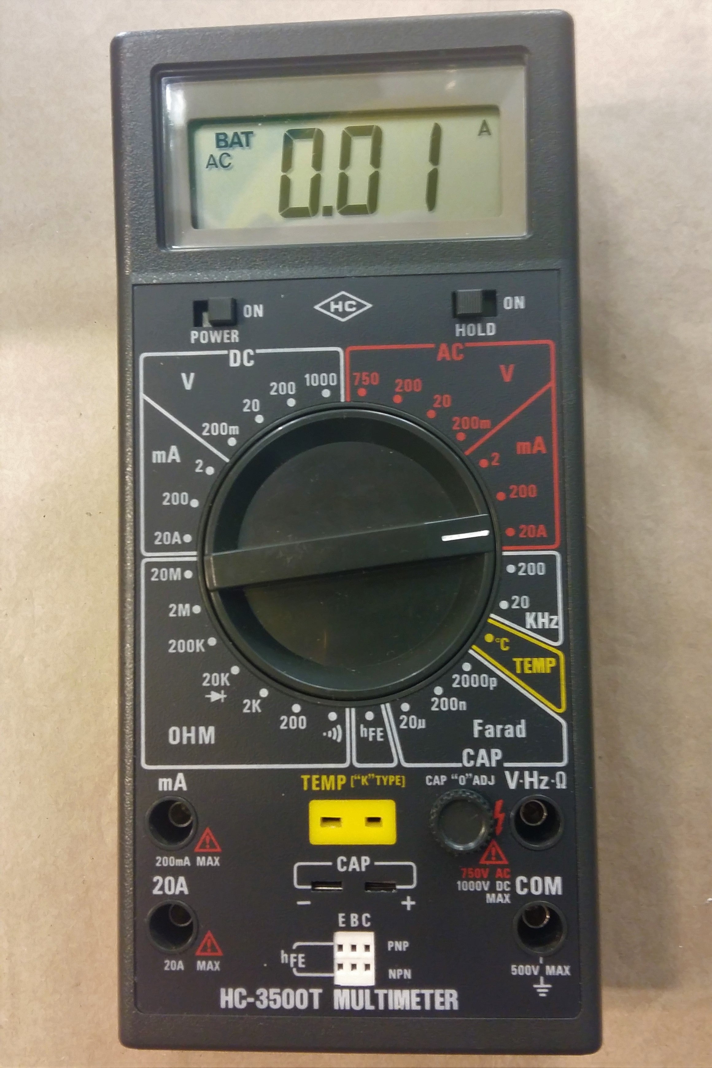 HC-3500T DIGITAL MULTI-TESTER HUNG CHANG