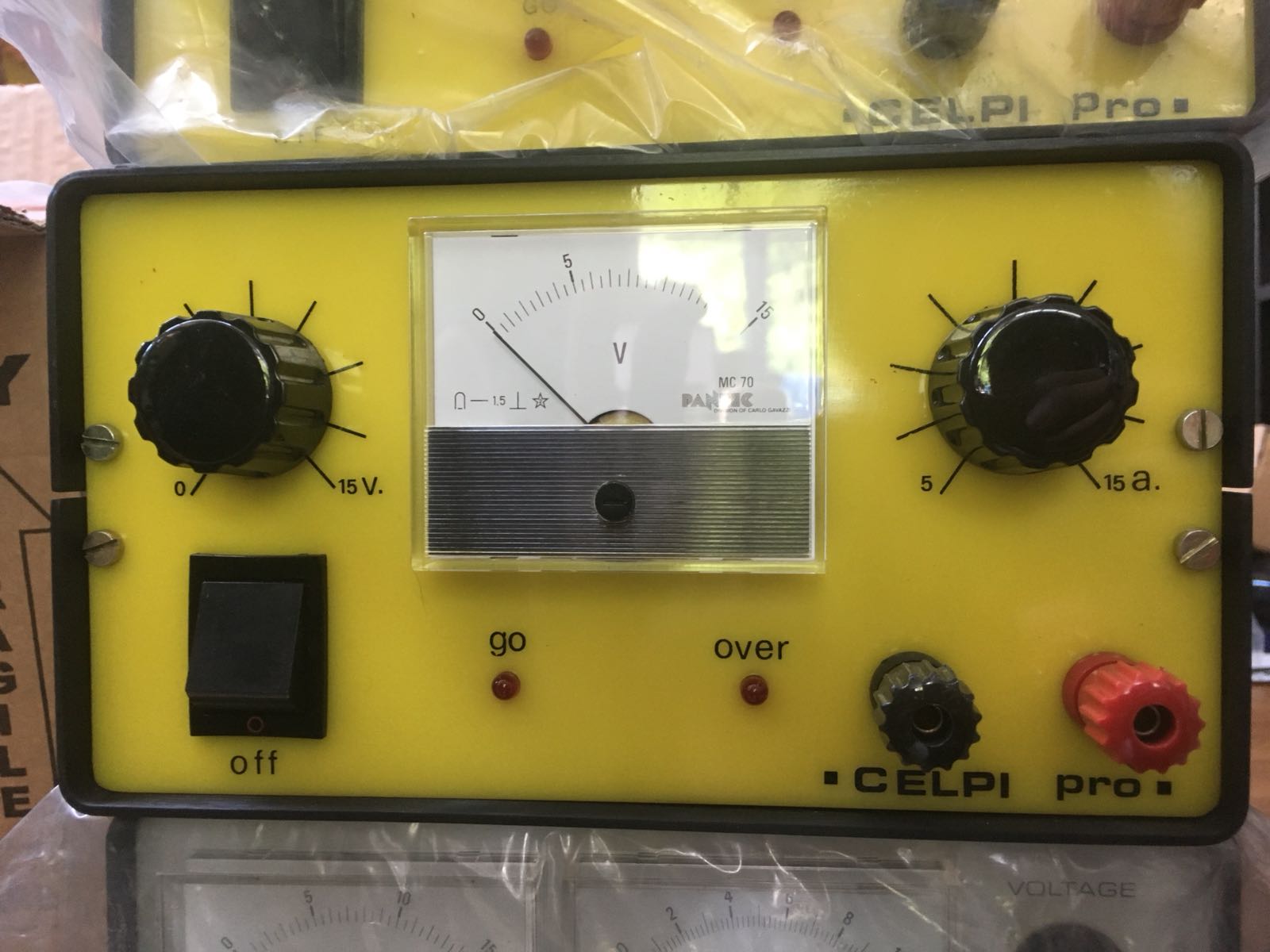 ALIMENTATORE LINEARE DA LABORATORIO CELPI  4-15V 5-15 A regolabile