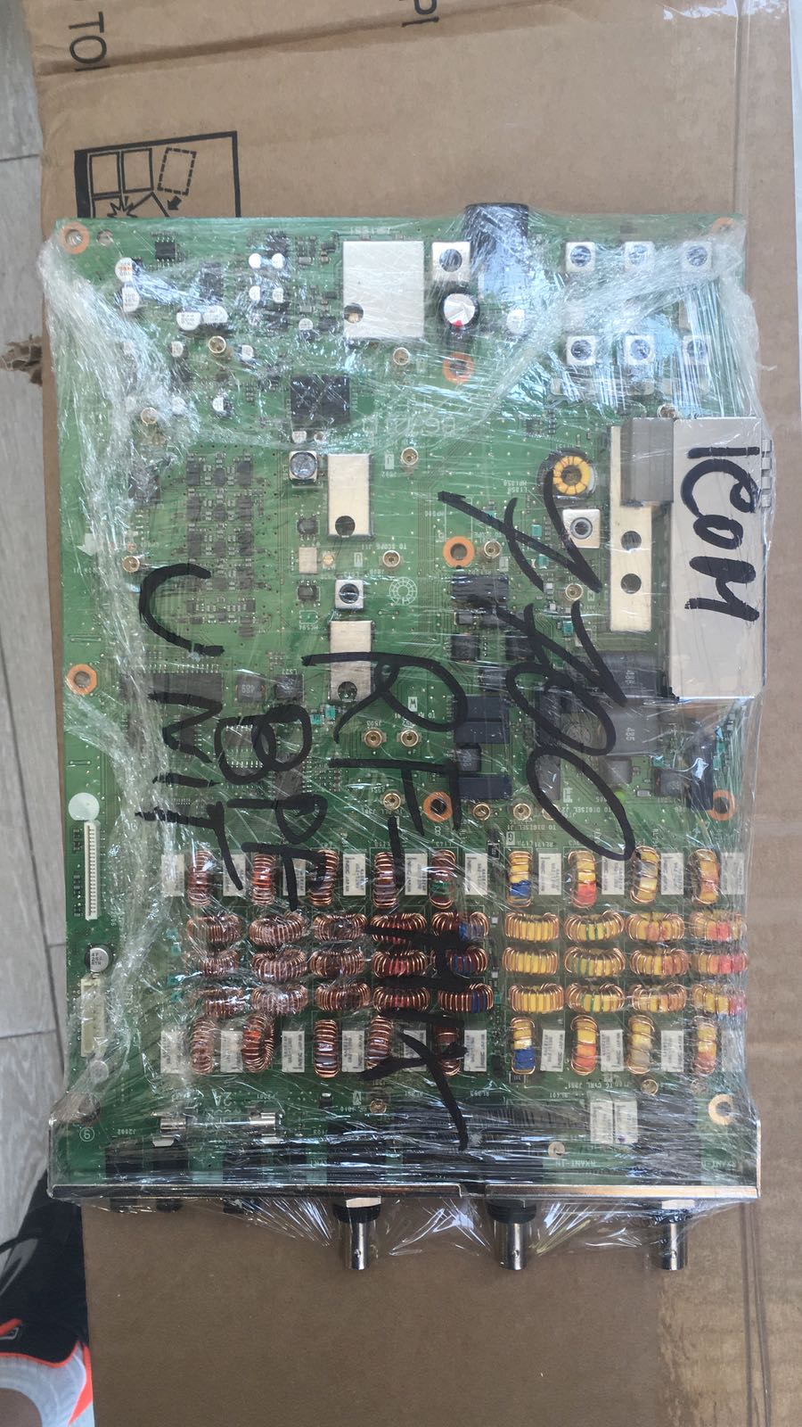 ICOM IC-7700 RF e BPF unit con roofing filters ricambio usato - used spare board