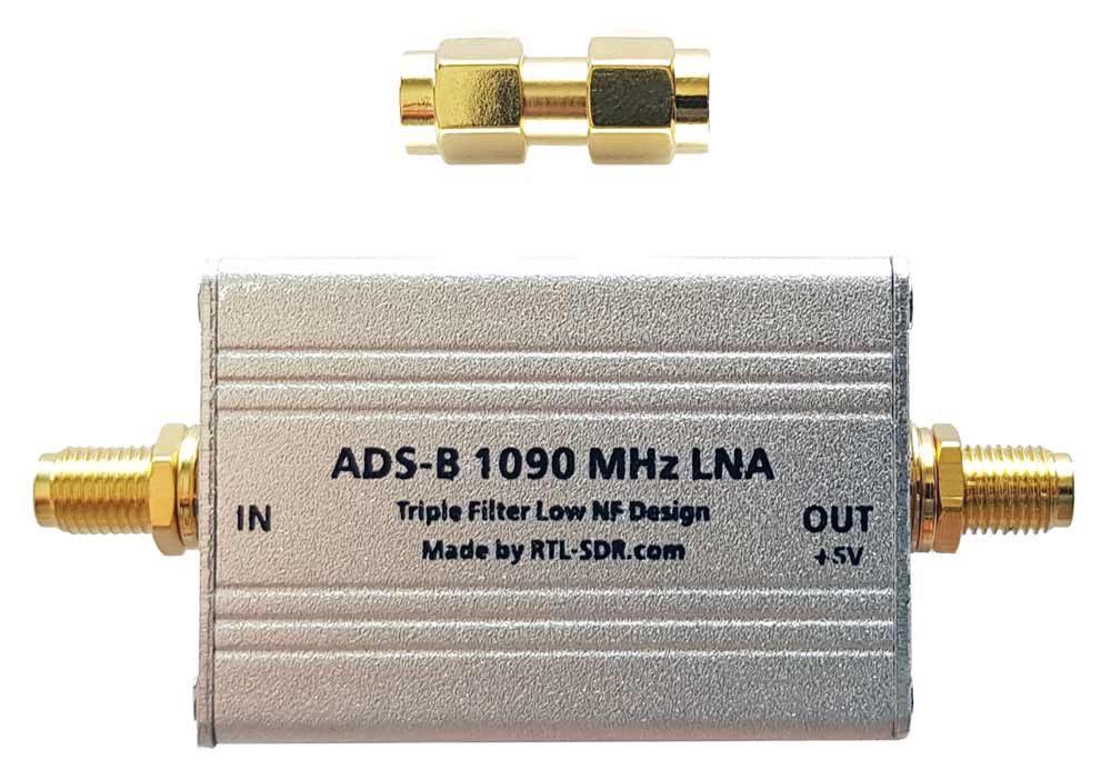 ADS-B 1090 LNA - preamplificatore da 27 db e filtro per ADS-B 1090 MHz