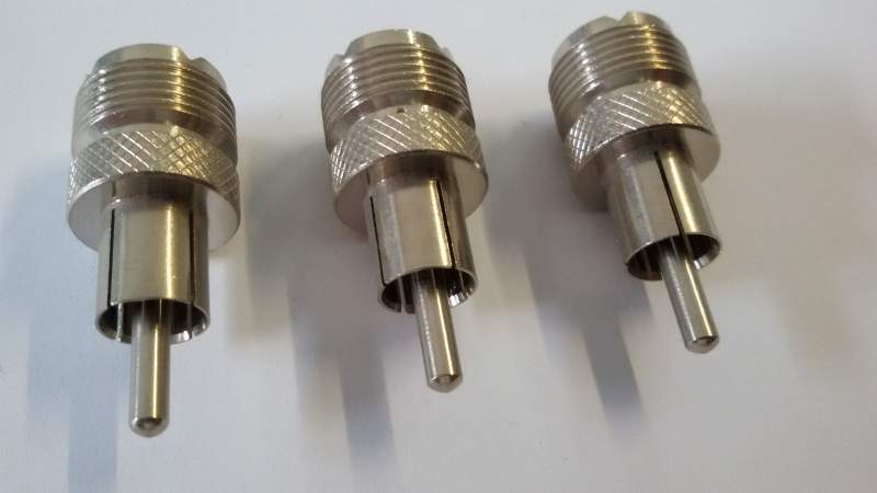 ADATTATORE DA MASCHIO RCA A FEMMINA UHF SO239