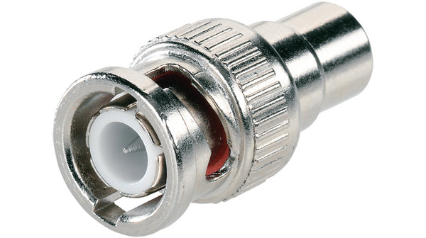 ADATTATORE DA MASCHIO BNC A FEMMINA RCA