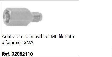 ADATTATORE DA MASCHIO FME FILETTATO A FEMMINA SMA