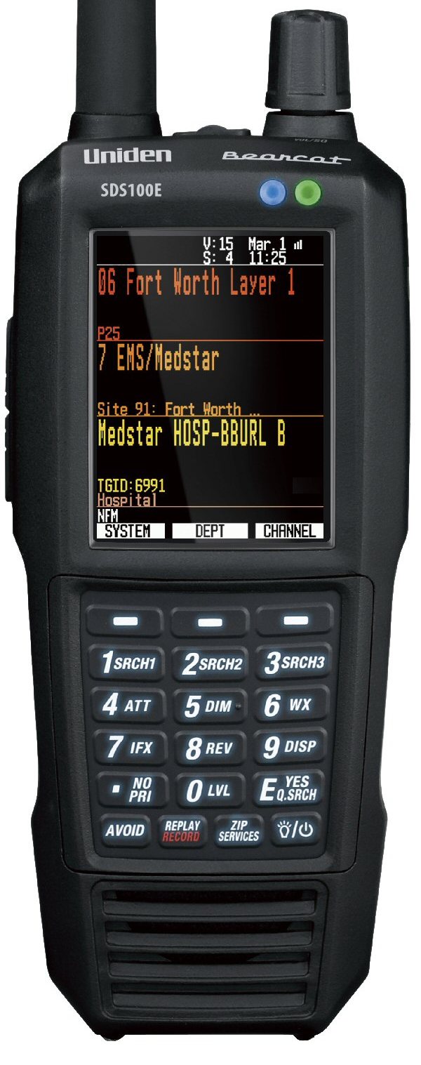 UNIDEN SDS100ED - Scanner analogico-digitale 25-1300 MHz con decodifica DMR