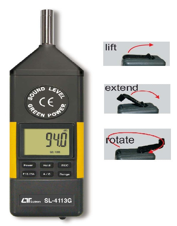 LUTRON SL-4113G - Misuratore SPL livello sonoro con alimentazione duale