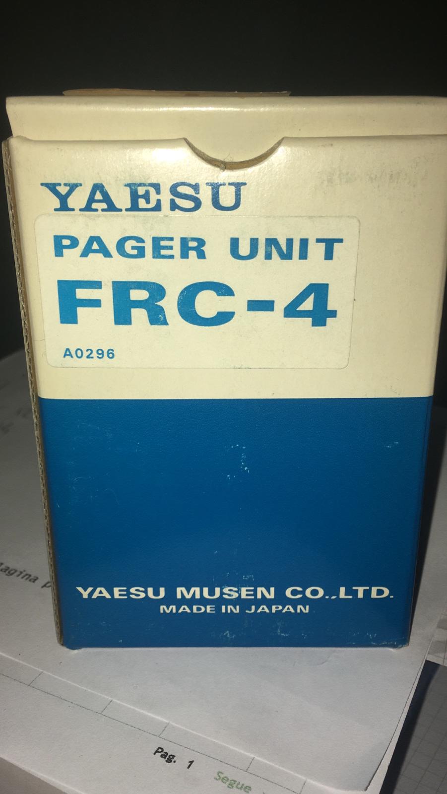 YAESU PAGER UNIT FRC-4