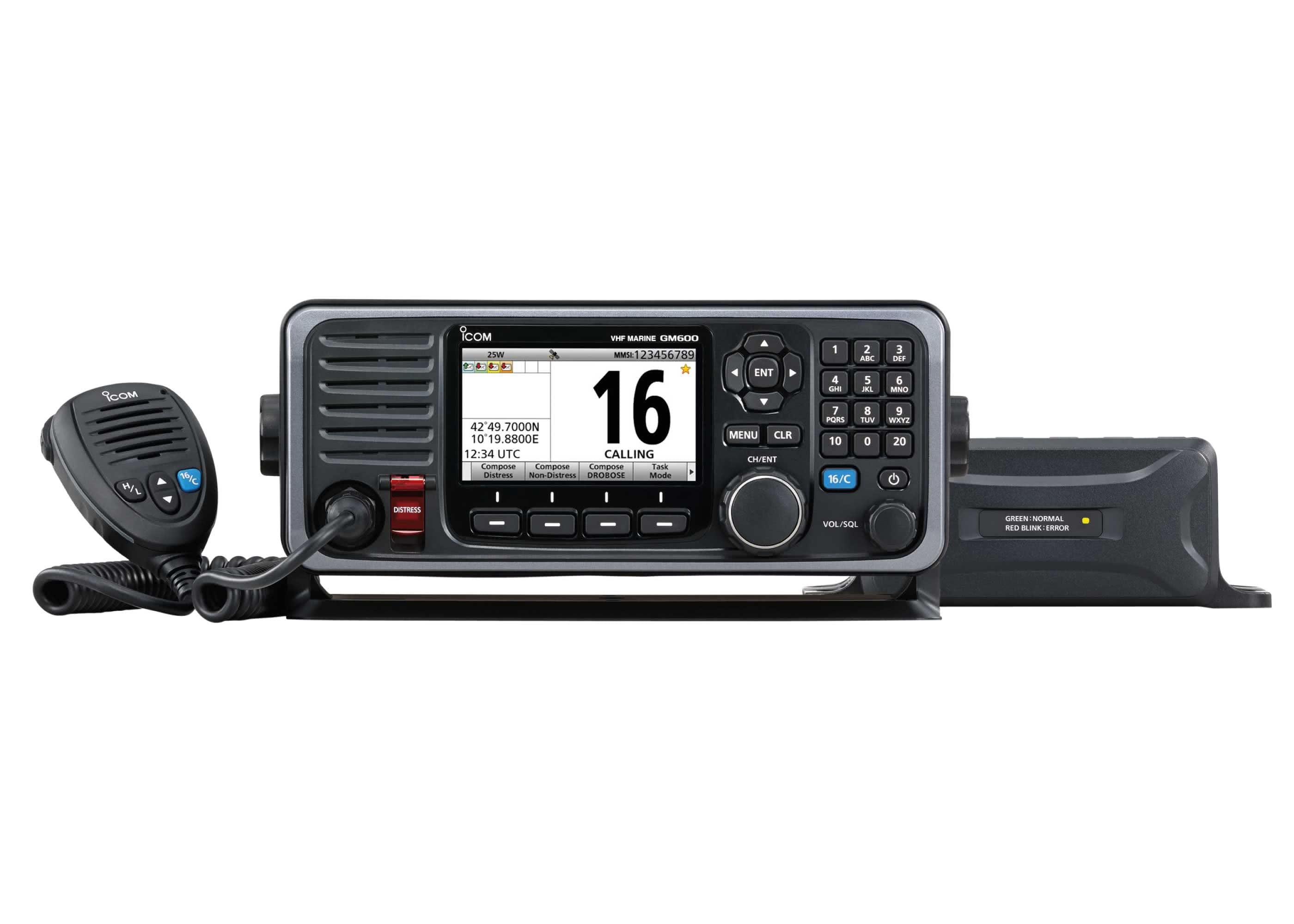 ICOM GM600 BUNDLE con PS-310 Radio VHF con DSC Classe A certificata MED